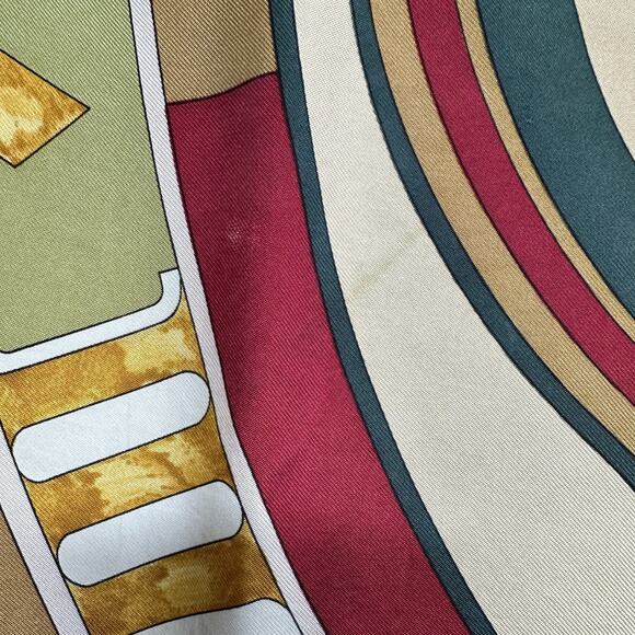 Hermes La Ronde des Heures/ Parmi les Fleurs Silk Scarf, Carre 90 - Picture 11 of 15